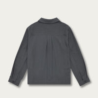 Charcoal Flannel Overshirt | Bombinate